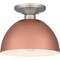 Quoizel Semi-Flush Mount Semi Flush 1 Light Matte Rose Gold QSF5575MRG - alternate 1